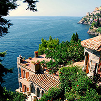 Villa con camere vista mare Ravello