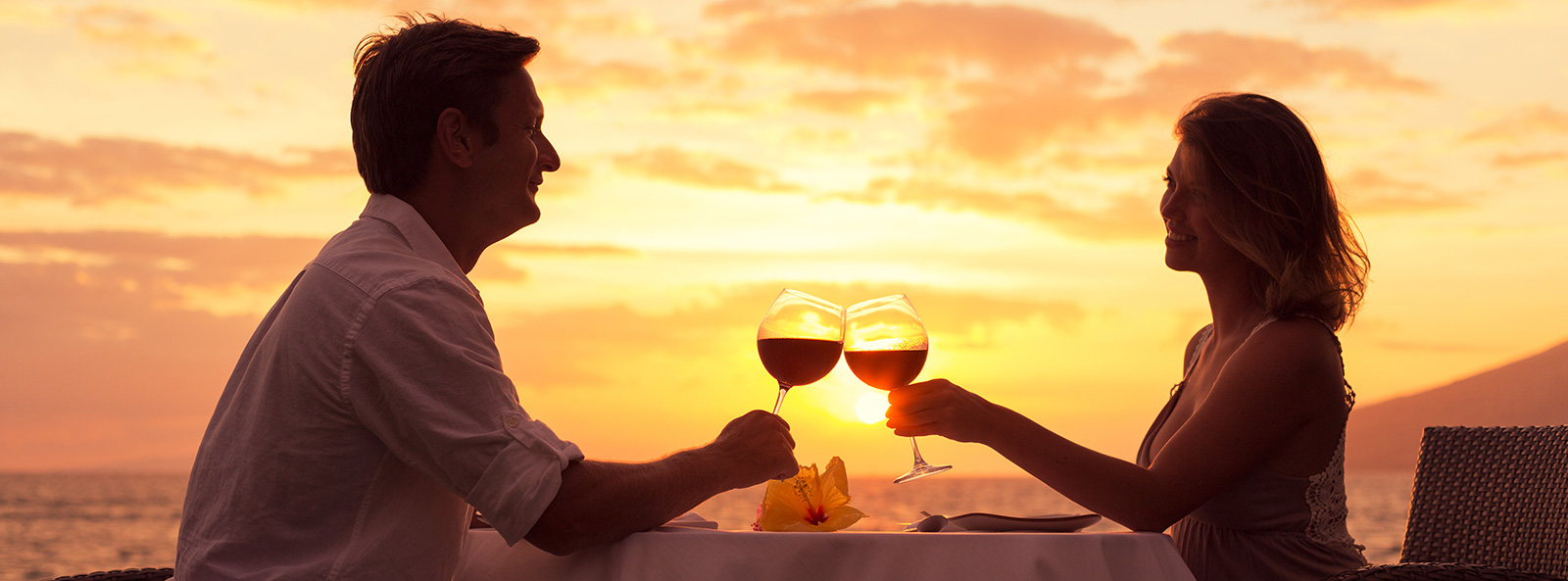 Cena romantica al tramonto Hotel per luna di miele Ravello